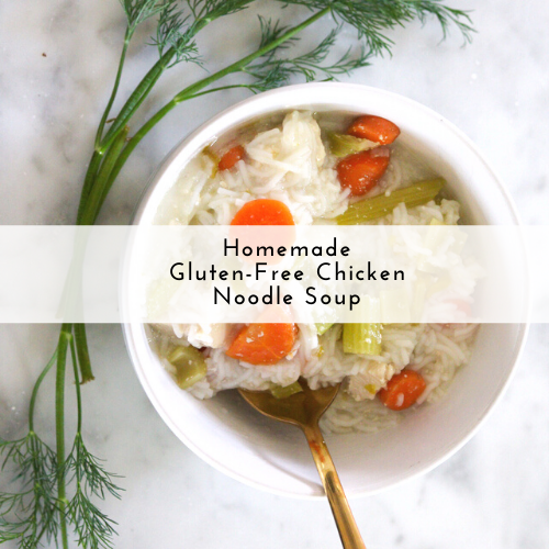 Homemade Gluten Free Chicken Noodle Soup